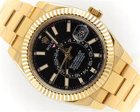 rolex sky dweller gold replica|all gold rolex sky dweller.